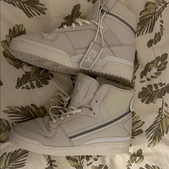 Y-3 Women\'s Cream High-Top Sneakers main image 6